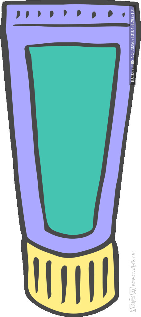 紫色管状物品插画