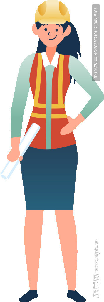 女建筑工人形象
