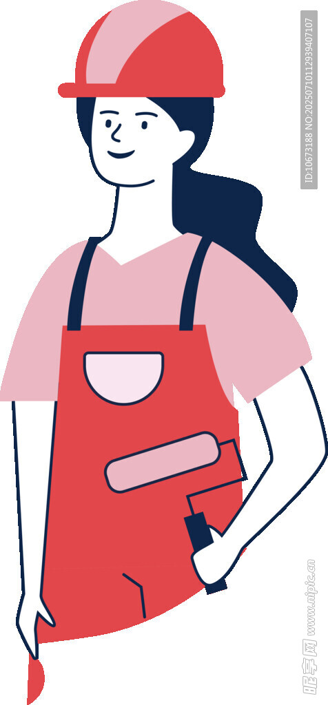 女建筑工人形象