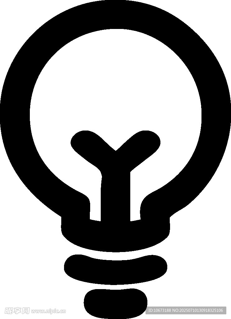 简约灯泡图标