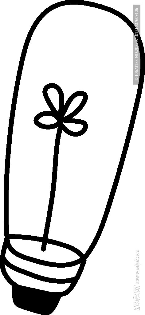 灯泡内的小花