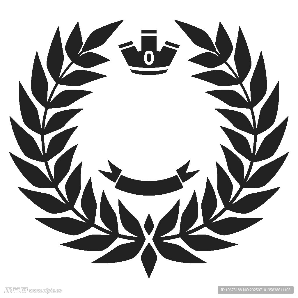 皇冠月桂环标志图案