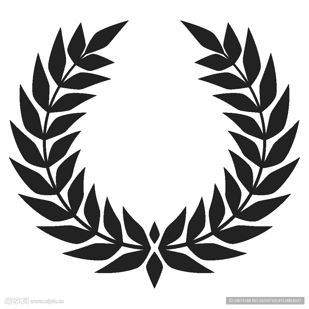 月桂叶花环图案