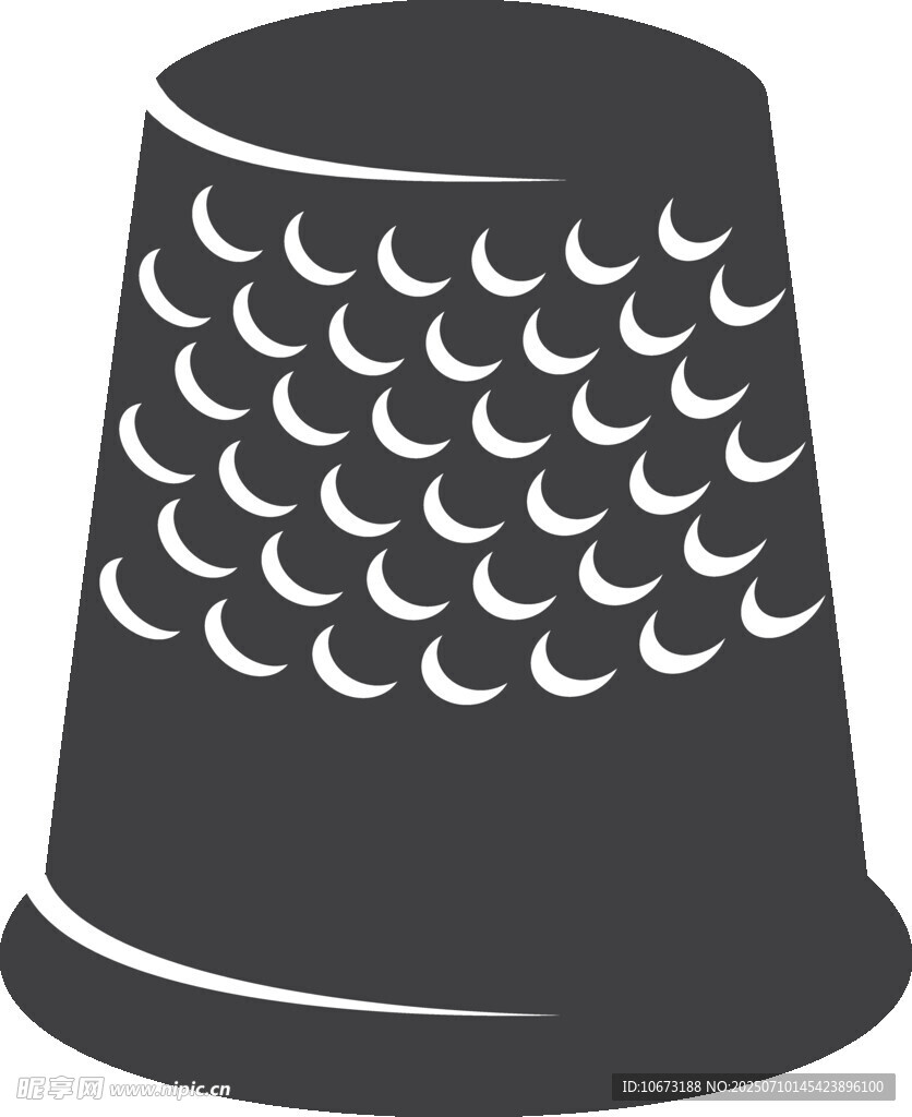黑色顶针图标