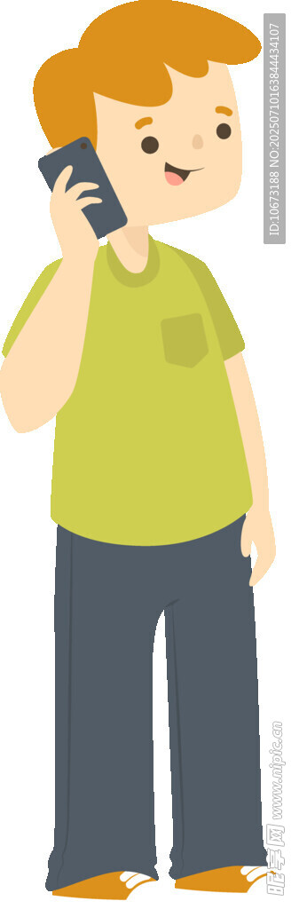 男孩打电话