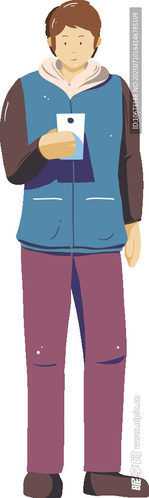 手持书本的休闲男子