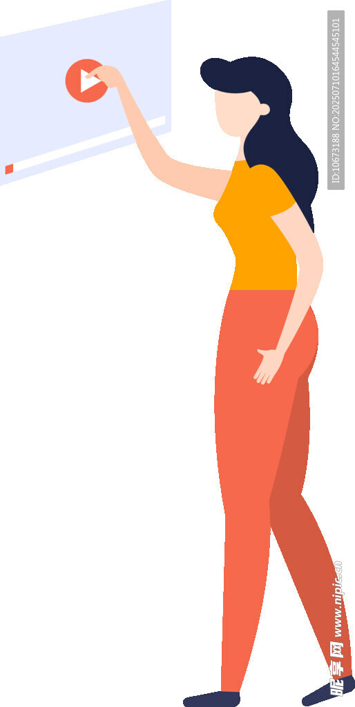 女士白板前做标记