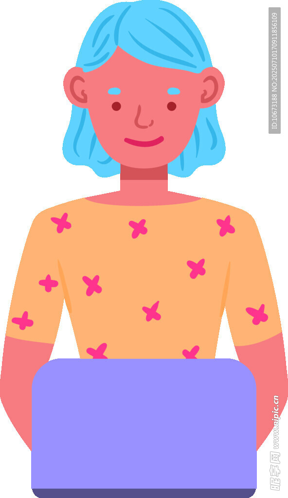 使用笔记本电脑的快乐女孩