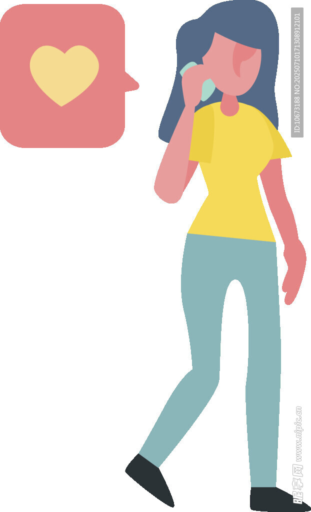 打电话的活力女性