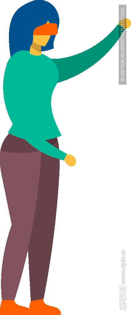 女子抬手做动作