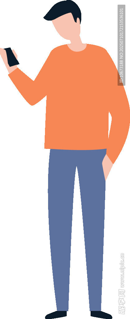 男子手持手机查看画面
