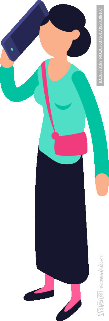 女子肩扛书本出行
