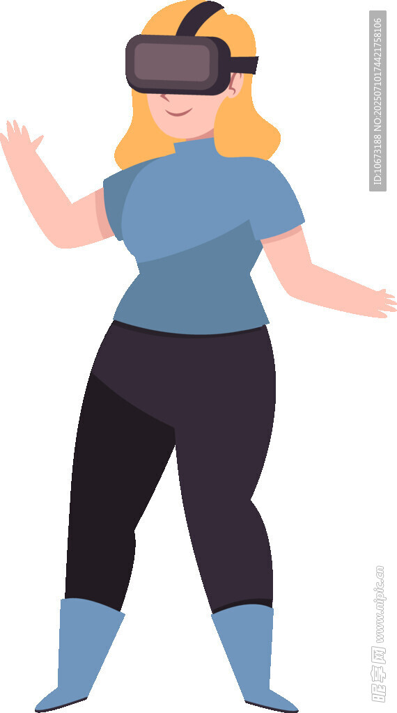体验VR的女性