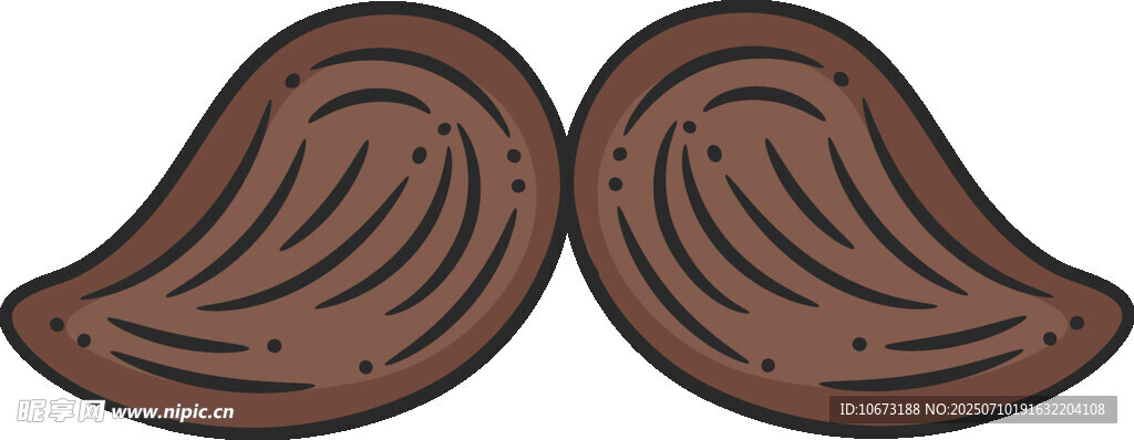 巧克力味仿真小胡子