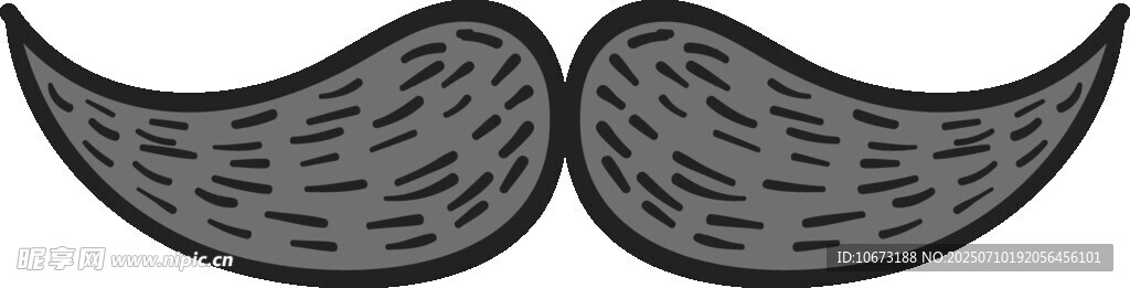 复古小胡子图案
