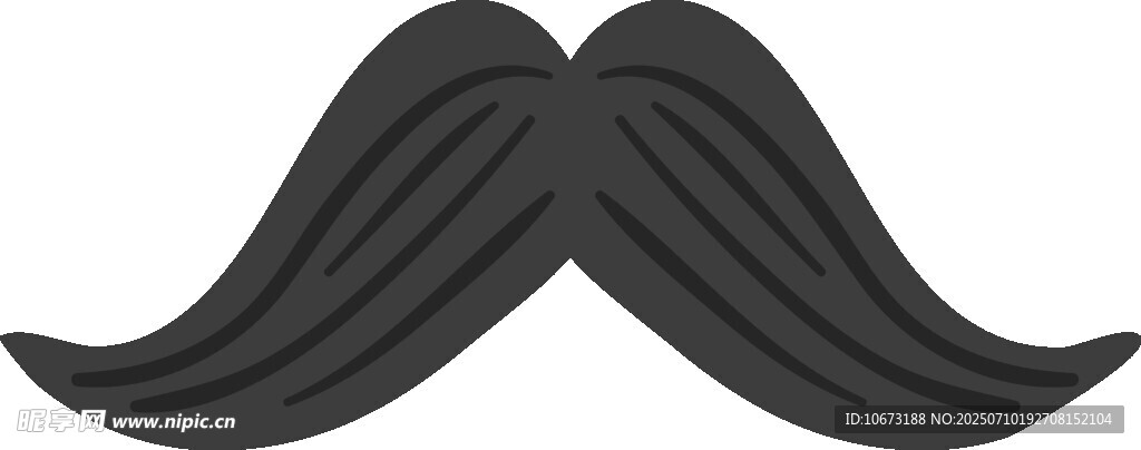 复古小胡子造型图案