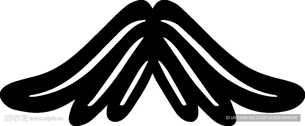 抽象山峰图案