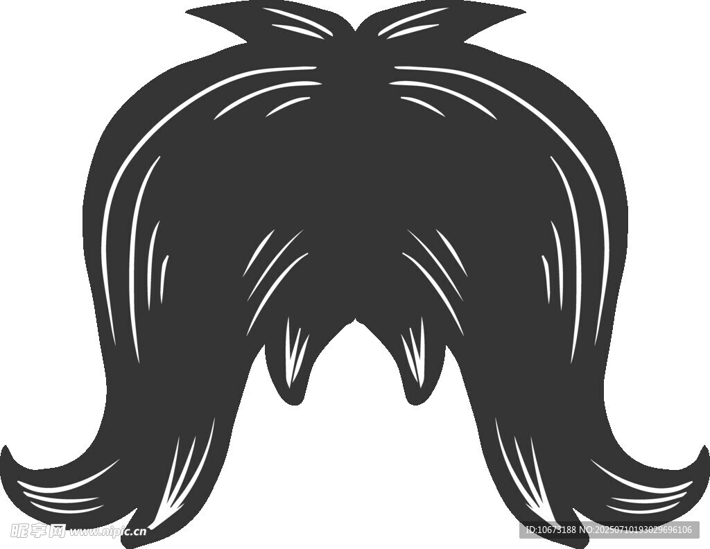 复古风格男士假发造型