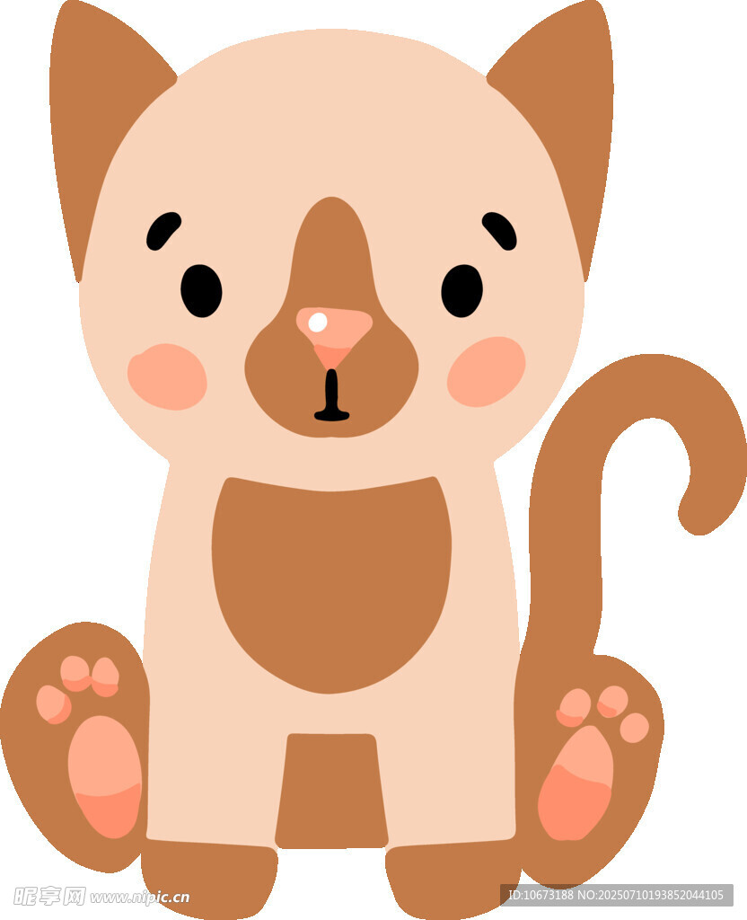 可爱卡通小猫形象