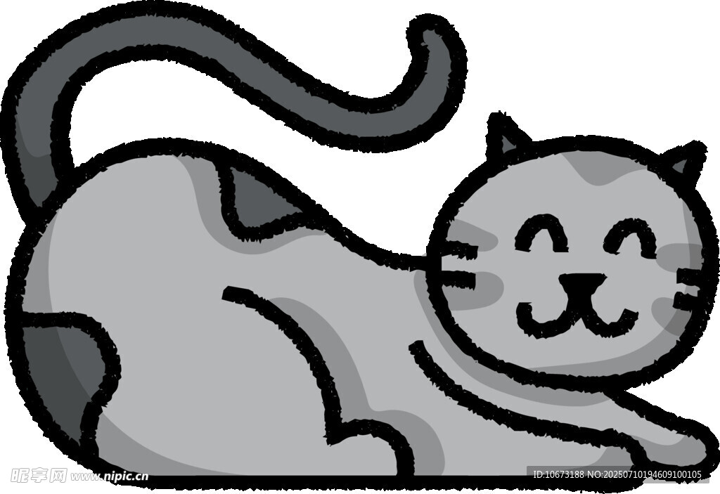 趴着的可爱猫咪