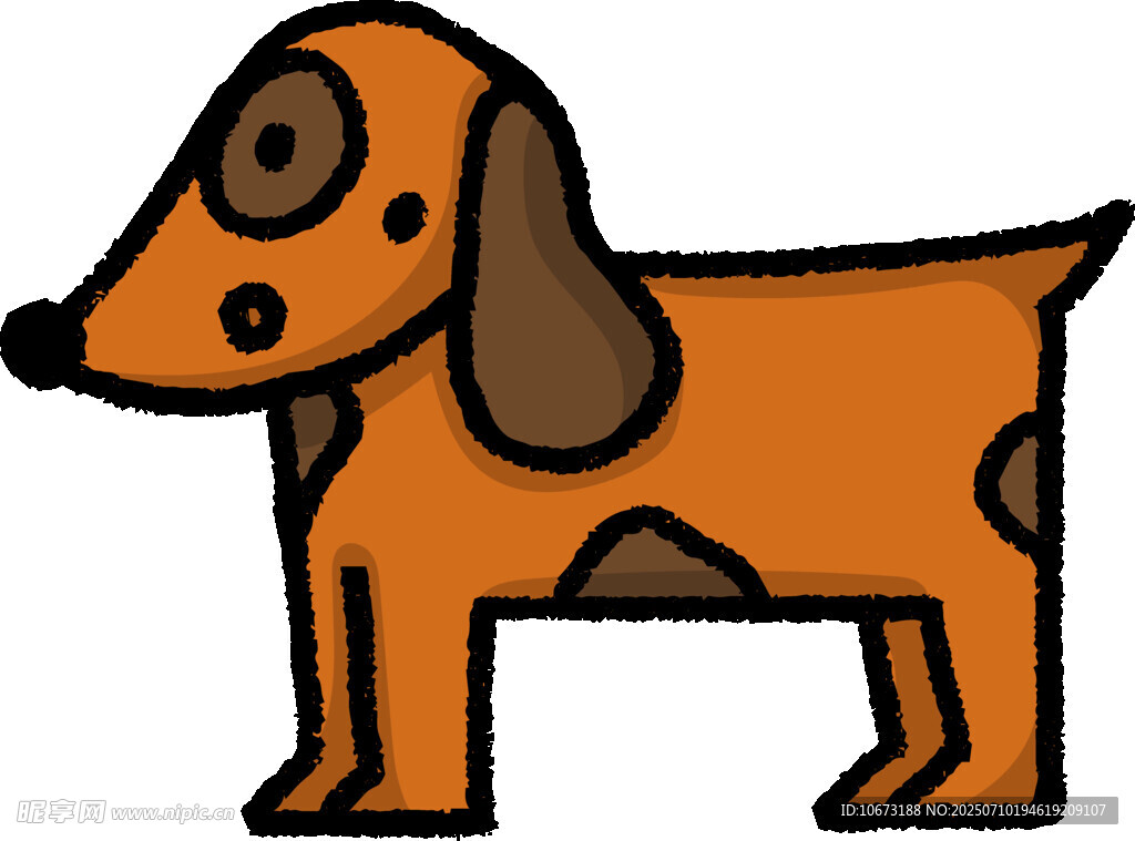 卡通腊肠犬形象