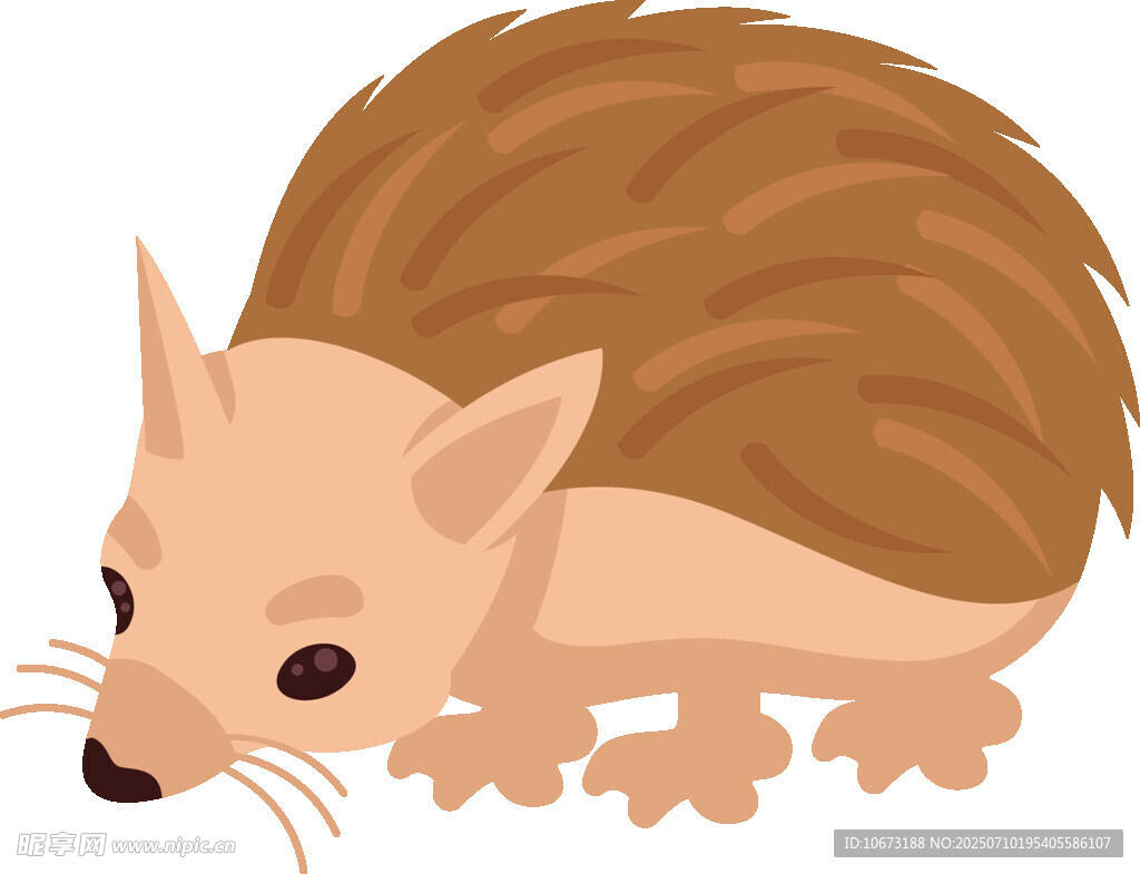 可爱小刺猬插画