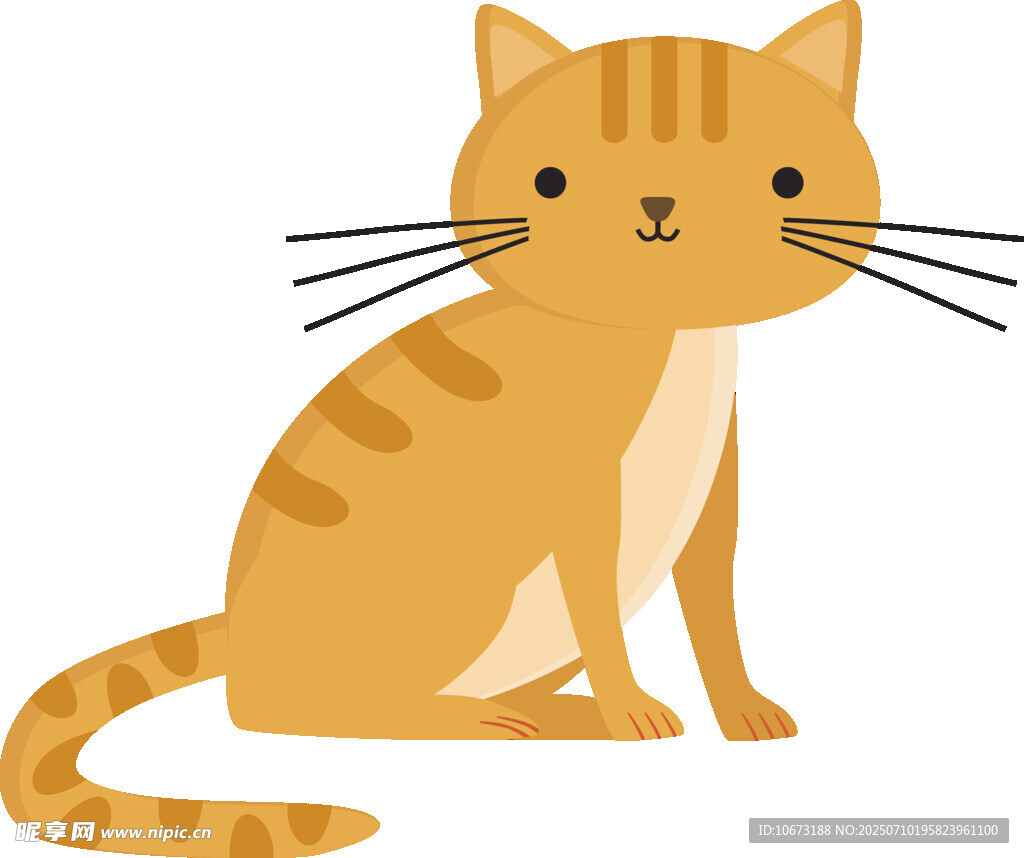 可爱橘猫插画