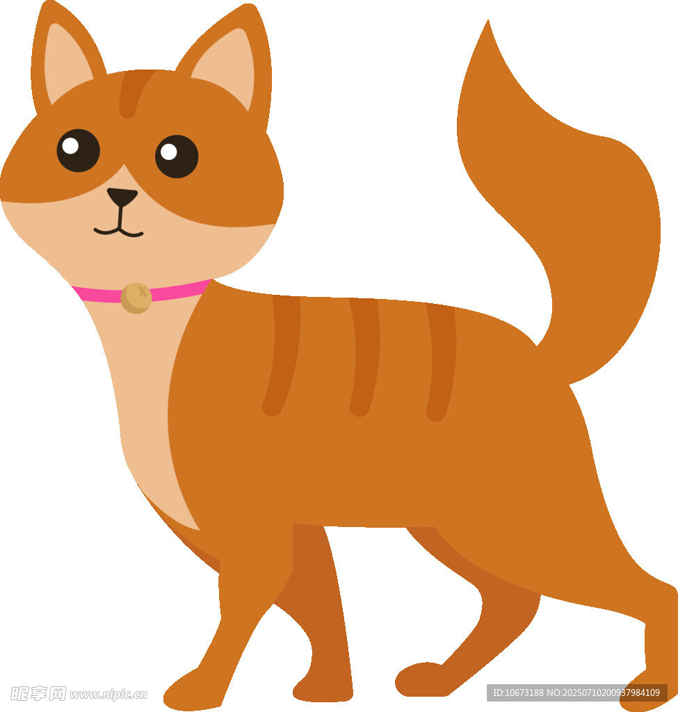 可爱橘猫卡通形象