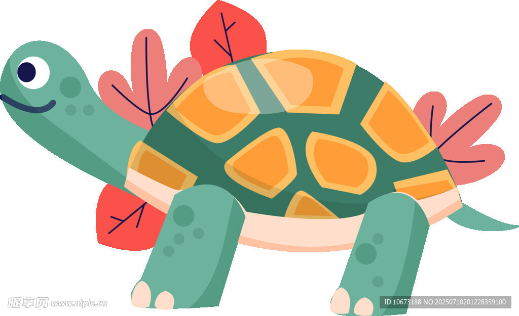可爱卡通乌龟插画