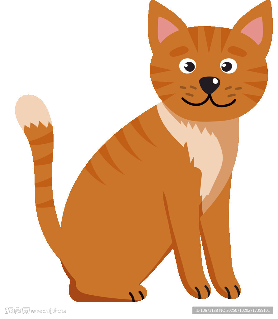 可爱橘猫插画
