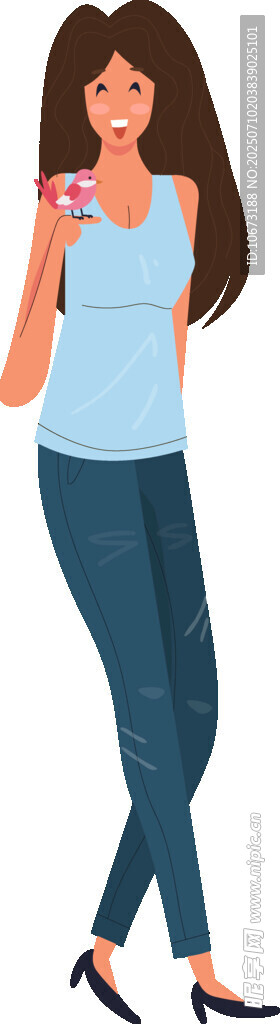 时尚女子手持手机姿态优雅