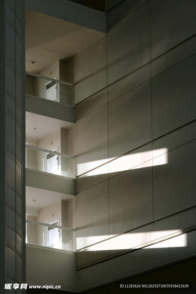 室内建筑光影结构特写