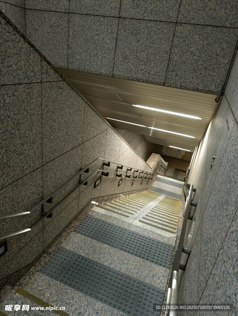 地下通道的阶梯