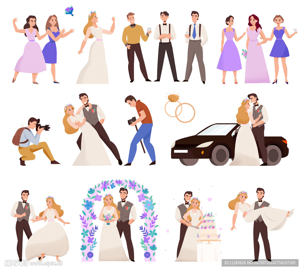 婚礼插画