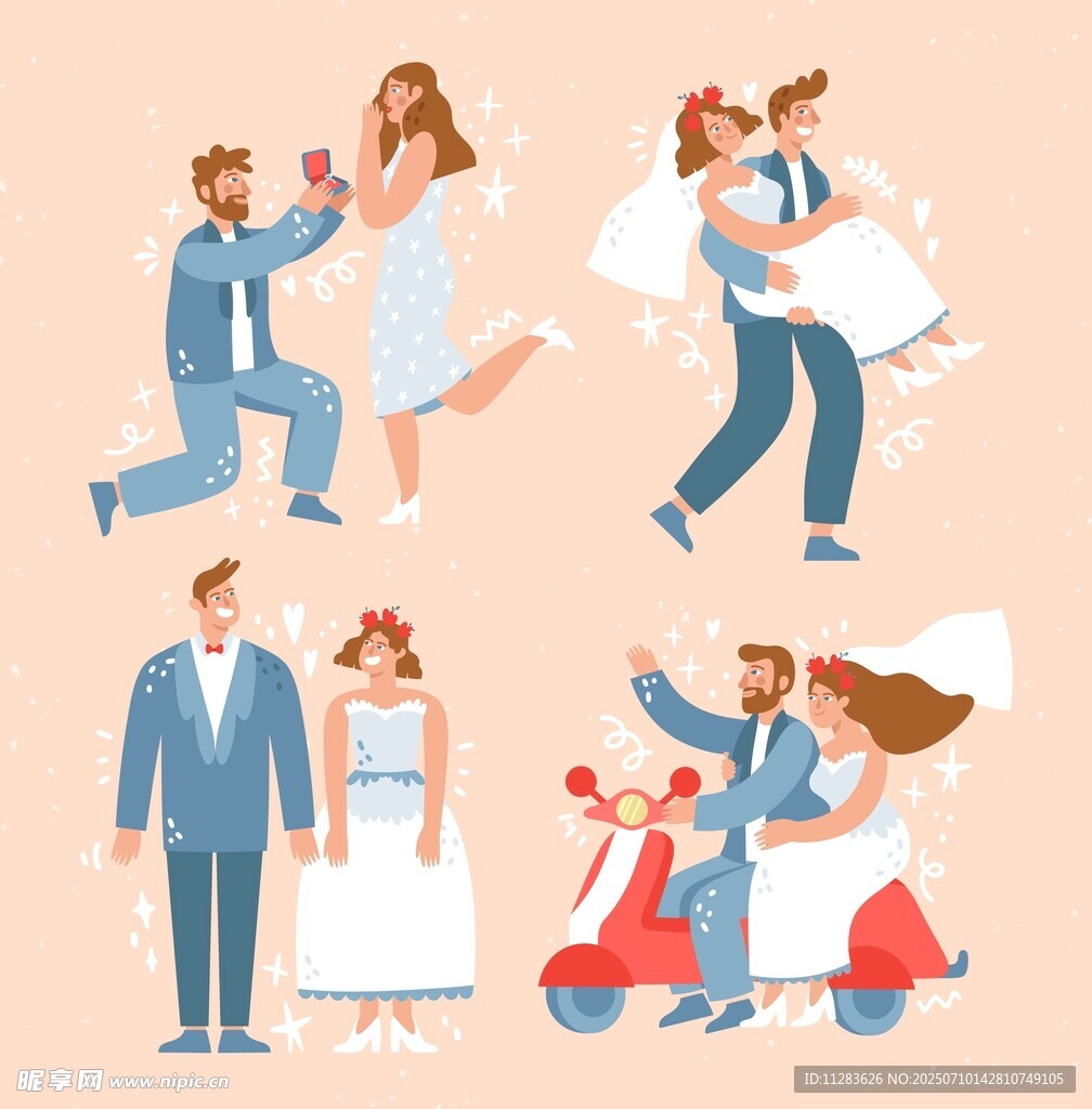 浪漫婚礼甜蜜瞬间