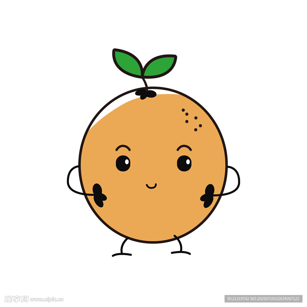 橙子插画