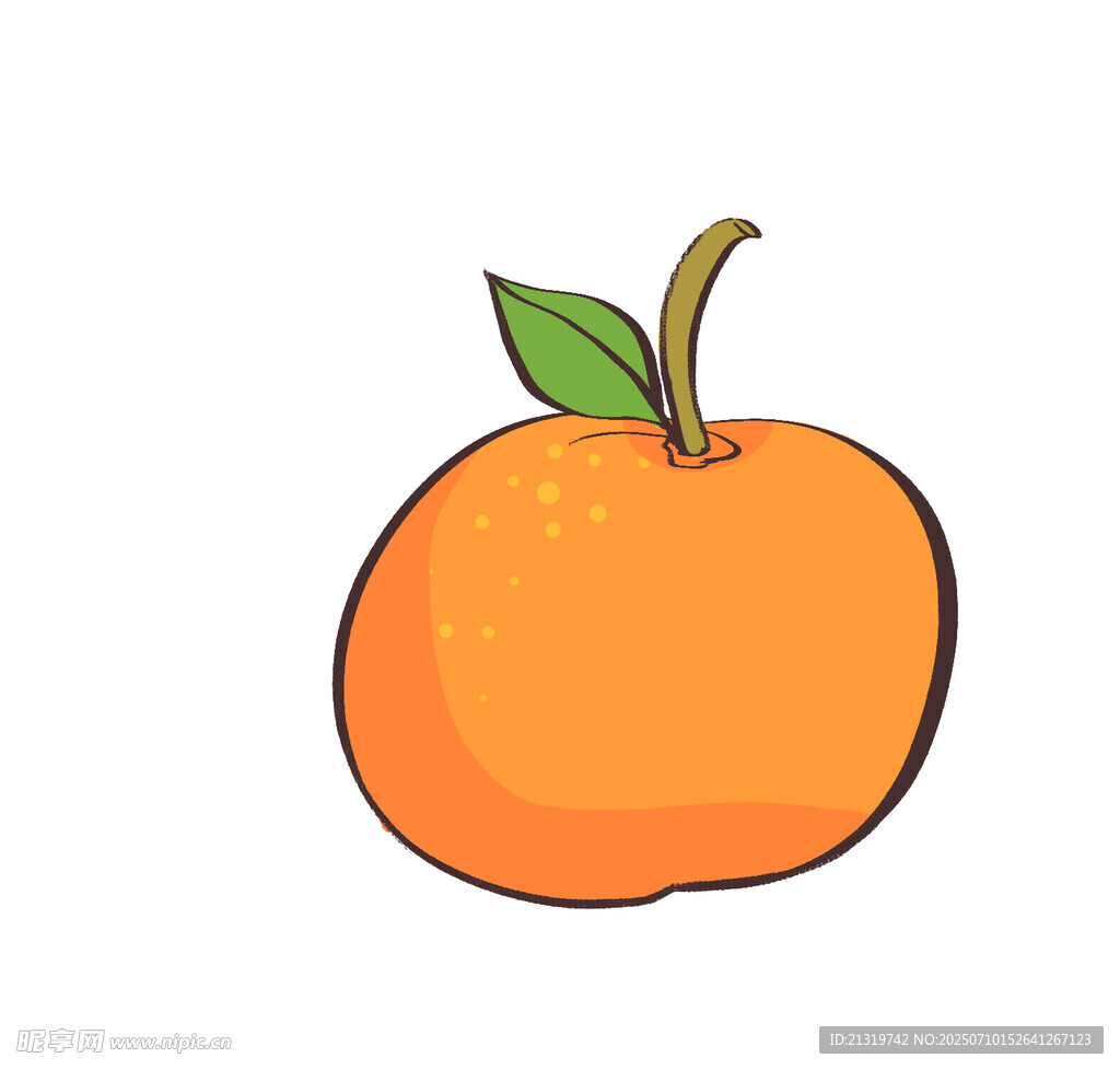 橙子插画