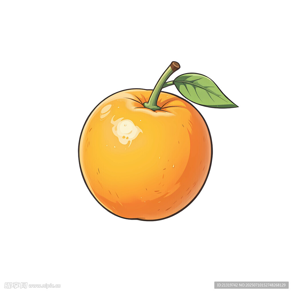 卡通橙子