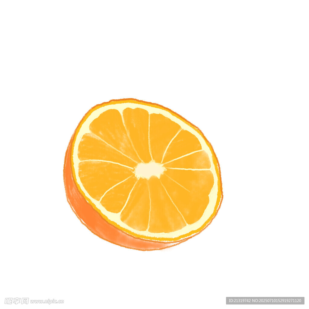 橙子插画