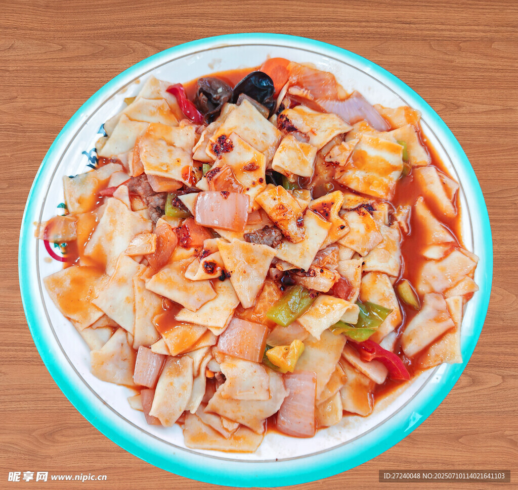 牛肉炒面片