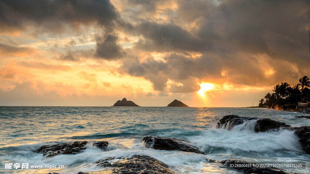 海边日落美景