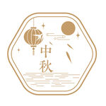 中秋图标花窗