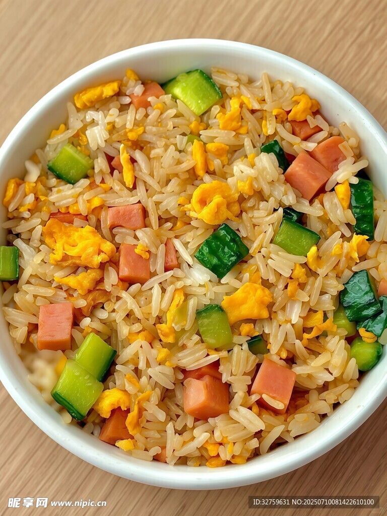 美味火腿蛋炒饭