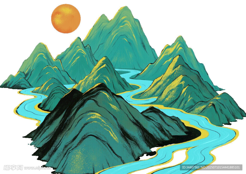 山川河流间的壮丽风光