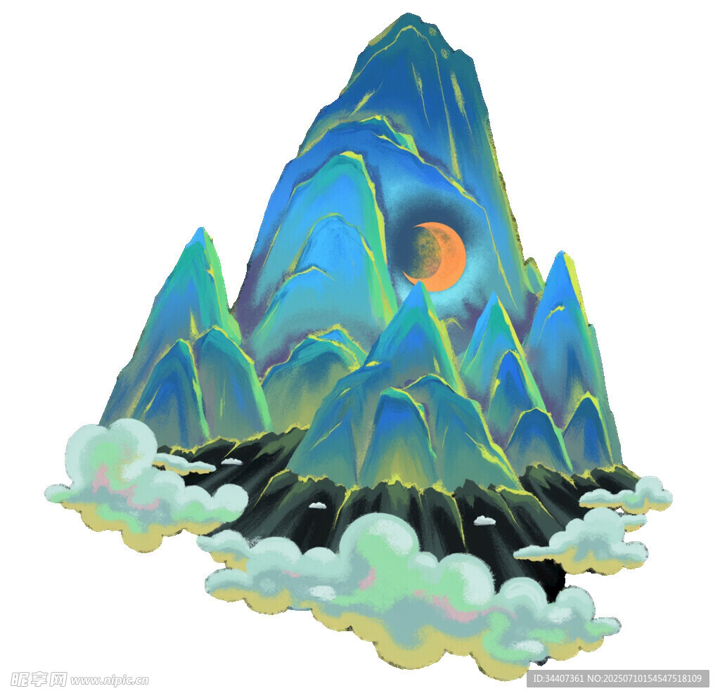 梦幻山水间的奇幻景致