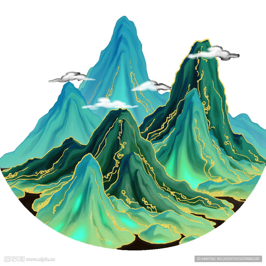 青绿山水古韵悠然