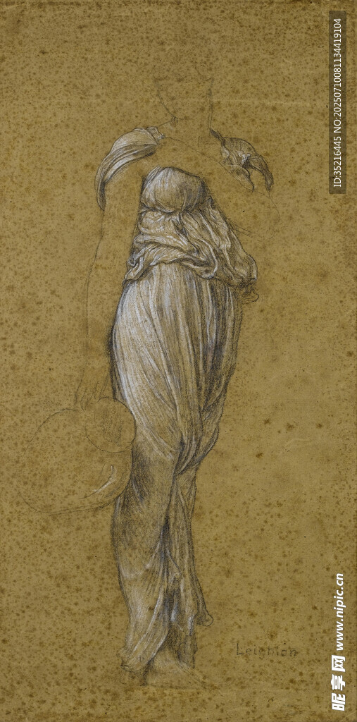 素描人物侧身姿态