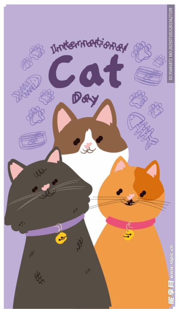 可爱猫咪插画