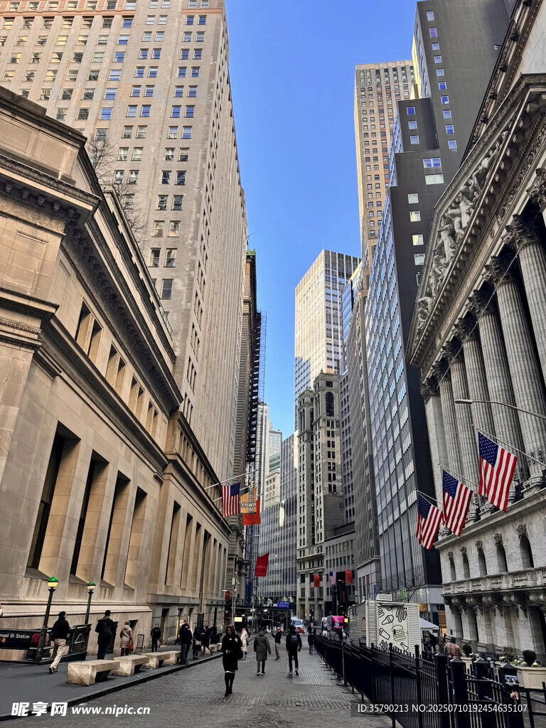 纽约城市街道建筑景观