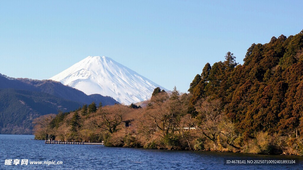 富士山湖畔美景
